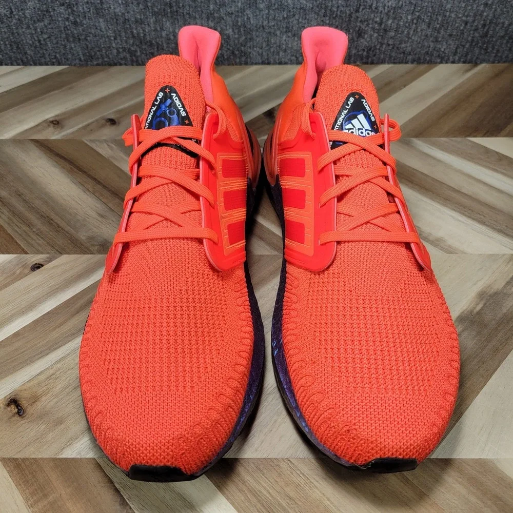 Adidas Ultraboost 20 ISS Solar Red Mens Size 11.5 Running Shoes Sneakers FV8451